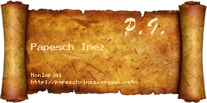 Papesch Inez névjegykártya